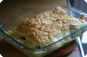 Bacalao al horno con muselina