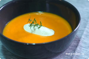Crema de zanahoria con mascarpone