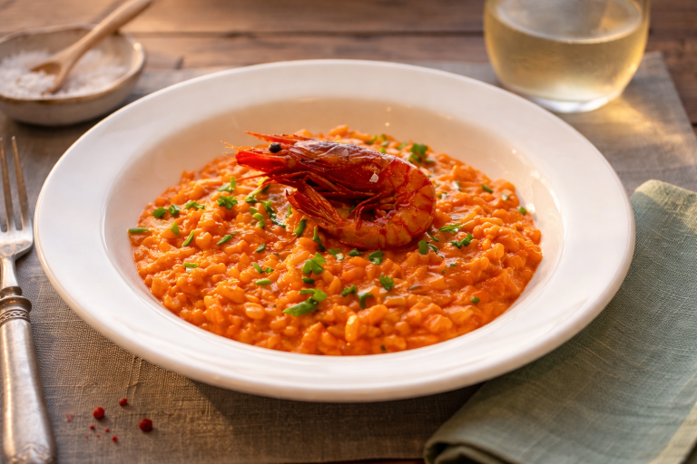 Arroz meloso con carabineros: una receta intensa, elegante y con muchísimo sabor