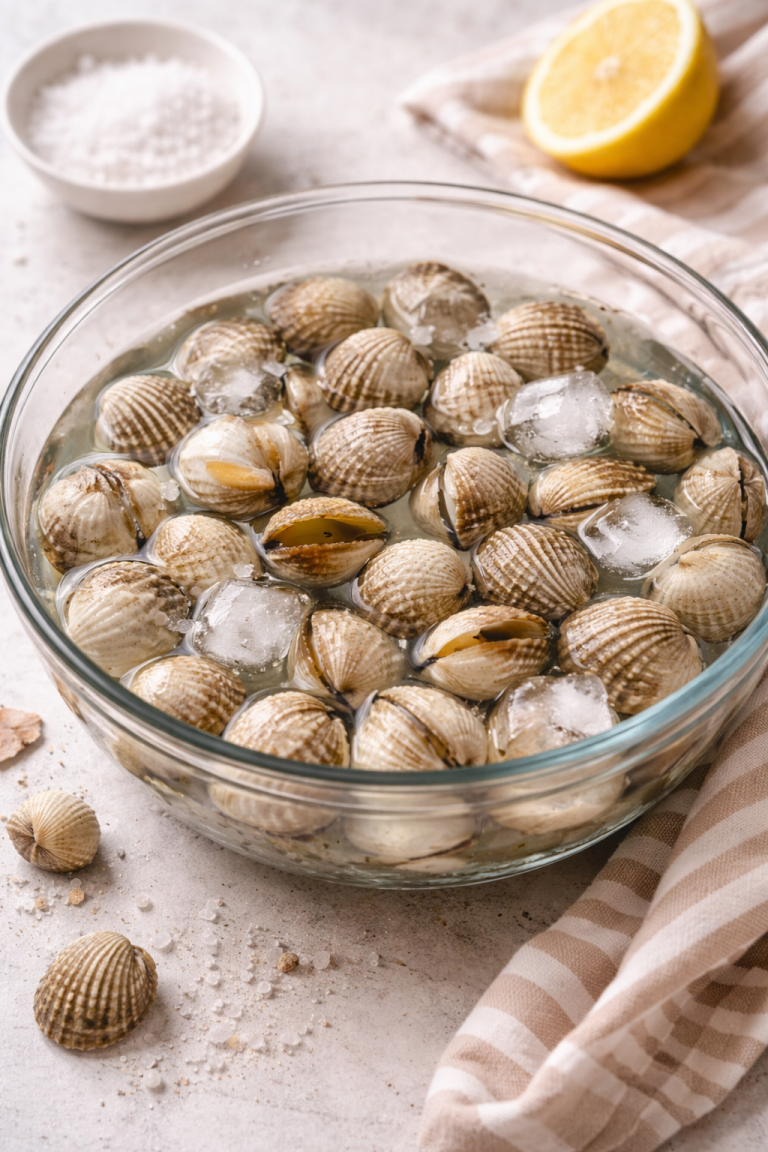 Cómo limpiar berberechos para que no tengan arena