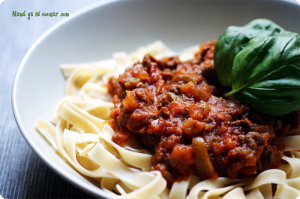 Pasta a la boloñesa