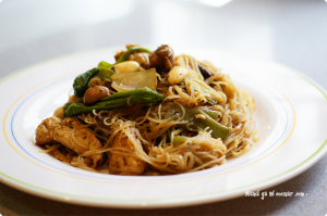 Fideos chinos fritos