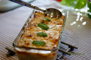 Gratín de patatas y setas