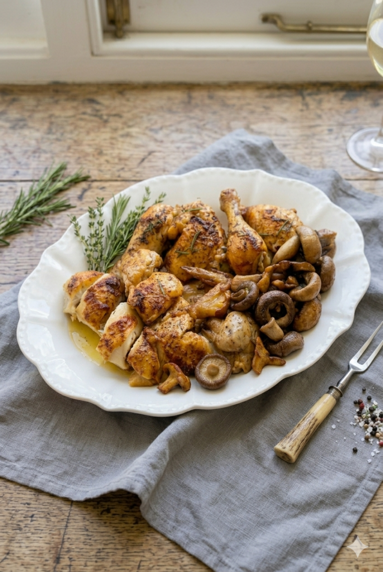 El pollo asado sencillo que te resuelve una comida sin complicarte la vida