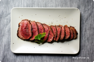 Roast beef en sartén con tomillo