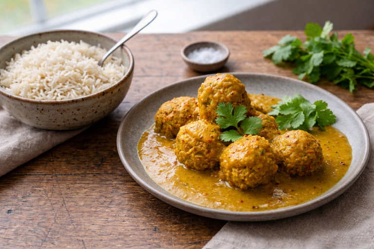 Las albóndigas al curry con leche de coco que sorprenden más de lo que parece