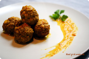 Albóndigas con leche de coco
