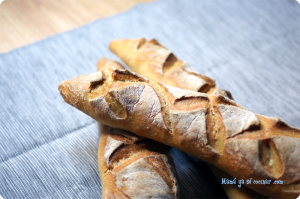 Baguettes con masa madre