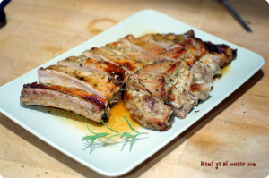 Costillas con miel y romero