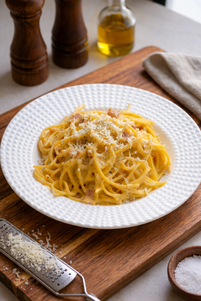 Cómo hacer espaguetis con salsa carbonara | Spaghetti alla carbonara