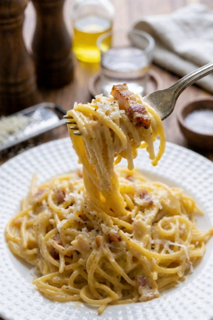 Cómo hacer espaguetis con salsa carbonara | Spaghetti alla carbonara