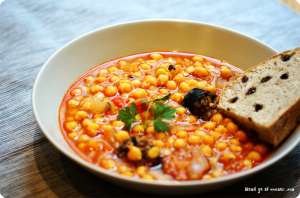 Garbanzos con chorizo