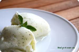 Helado de Limón y Hierbabuena