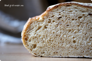 Hogaza de pan con masa madre