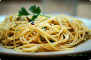 Spaghetti aglio, olio e peperoncino!