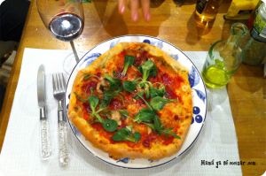 La pizza perfecta de masa fina!