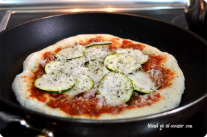 pizza en sarten-grill