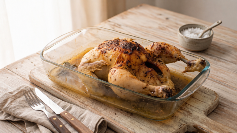 Pollo a la cerveza al horno: una receta fácil, jugosa y con una salsa que merece mucho la pena
