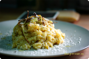 Risotto bianco con azafrán