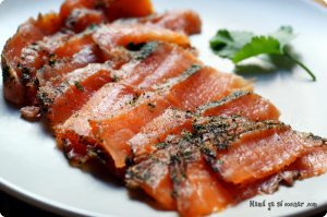 Salmón marinado de Hugo